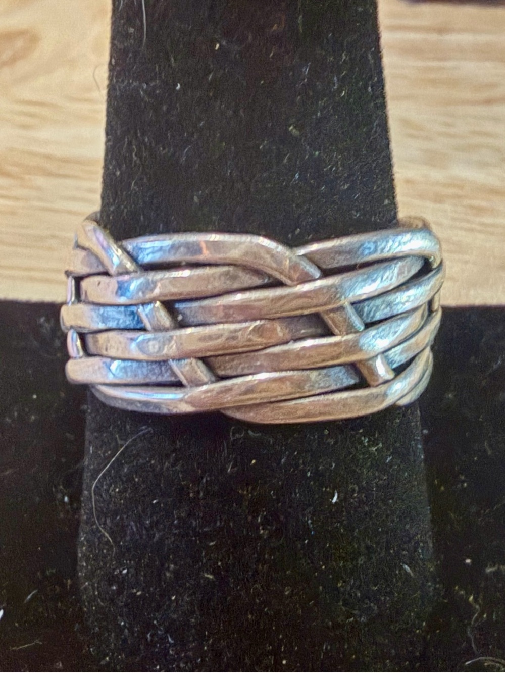 Men’s Woven Band Sterling Silver Ring